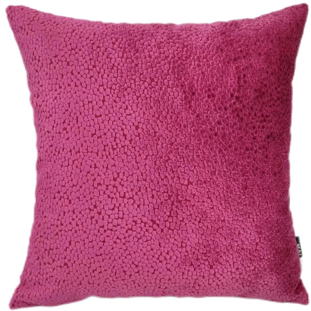 Malini Bingham Cut Velvet Cushion In Fuchsia