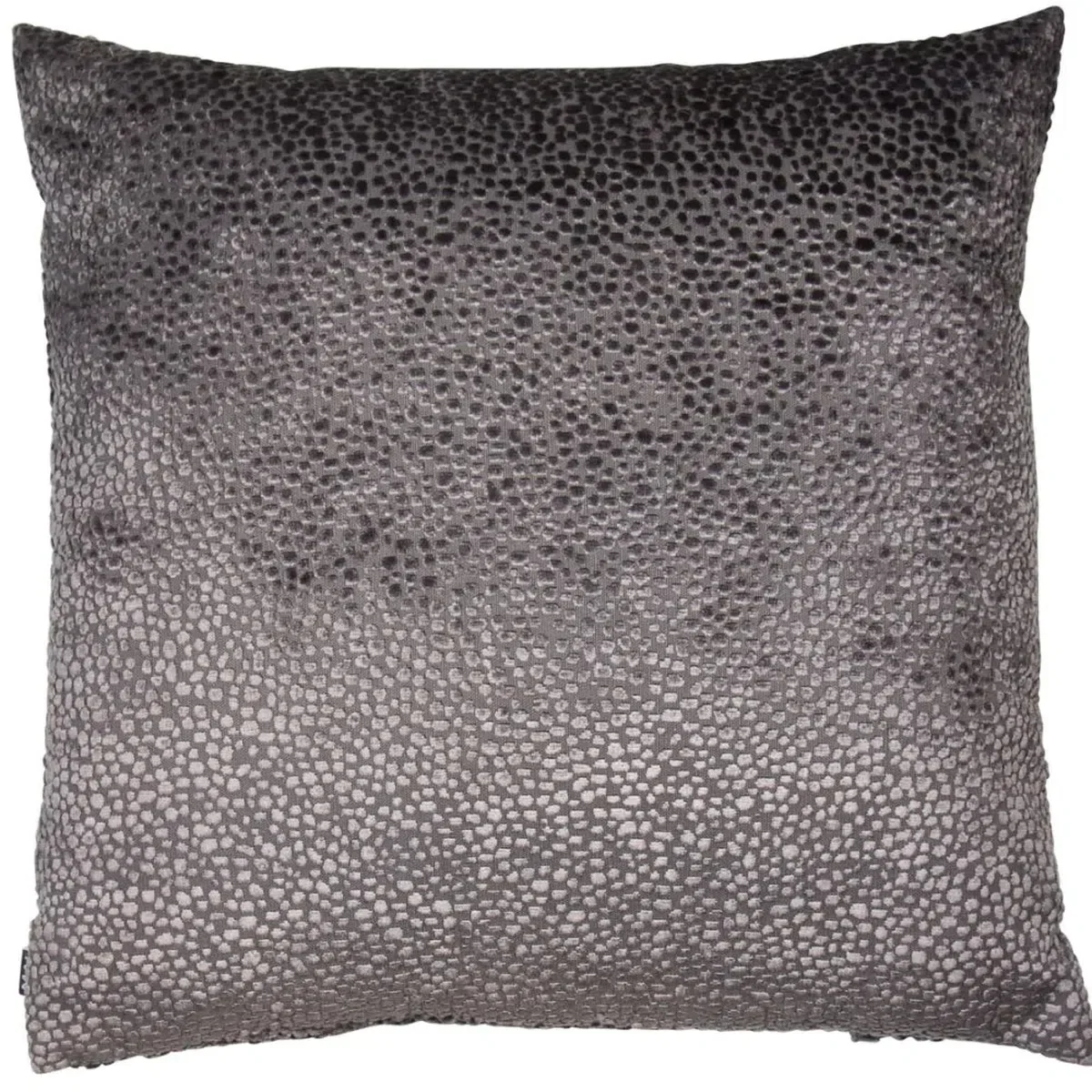 Malini Bingham Cut Velvet Cushion In Silver - Image 2