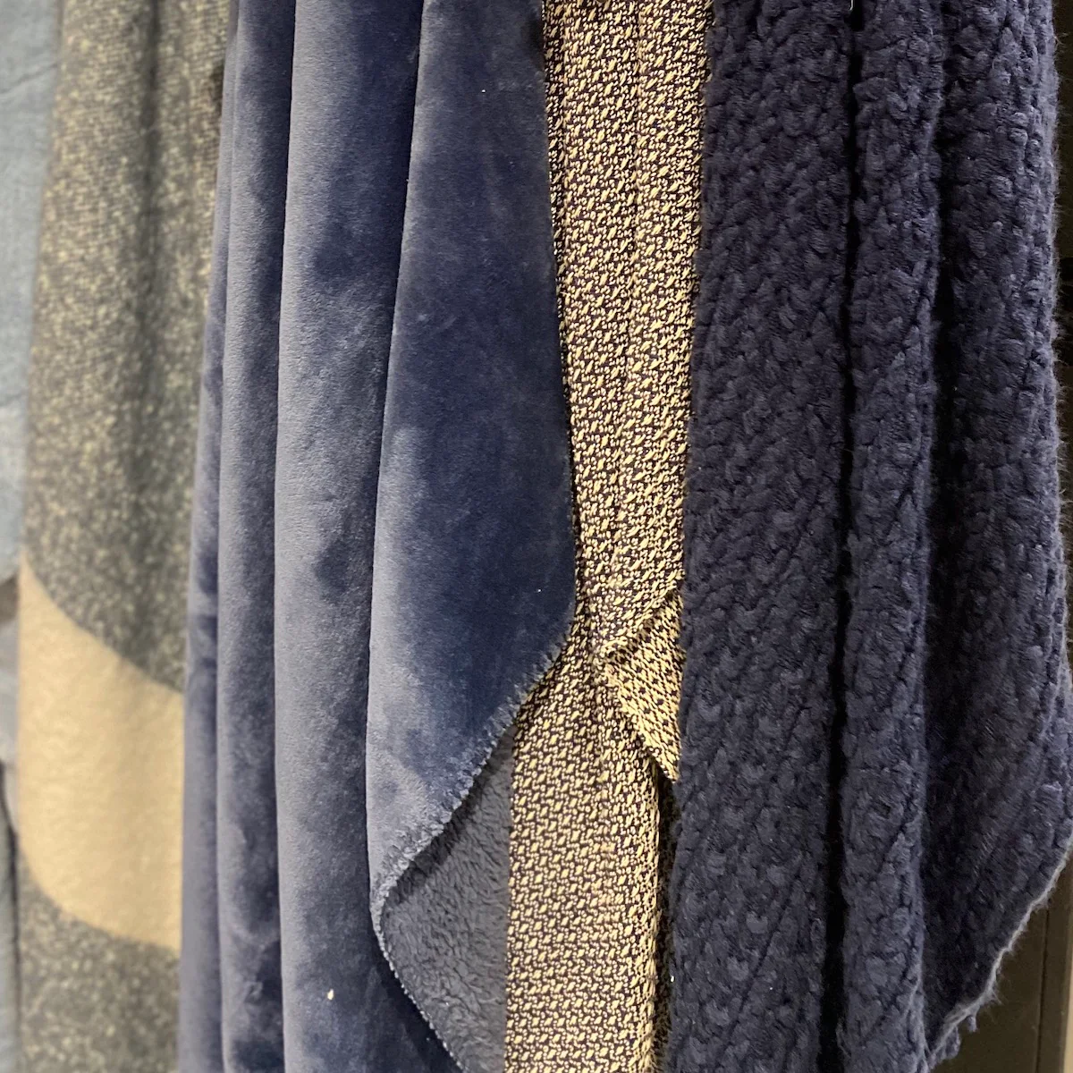 Malini Cosy Throw In Blue - Image 4