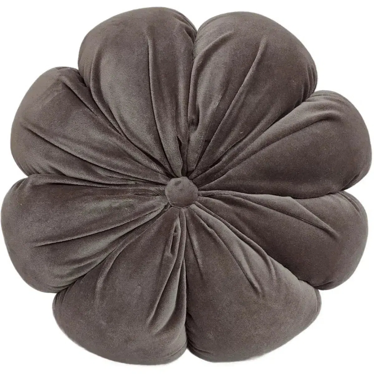 Malini Fleur Grey Luxe Velvet Cushion