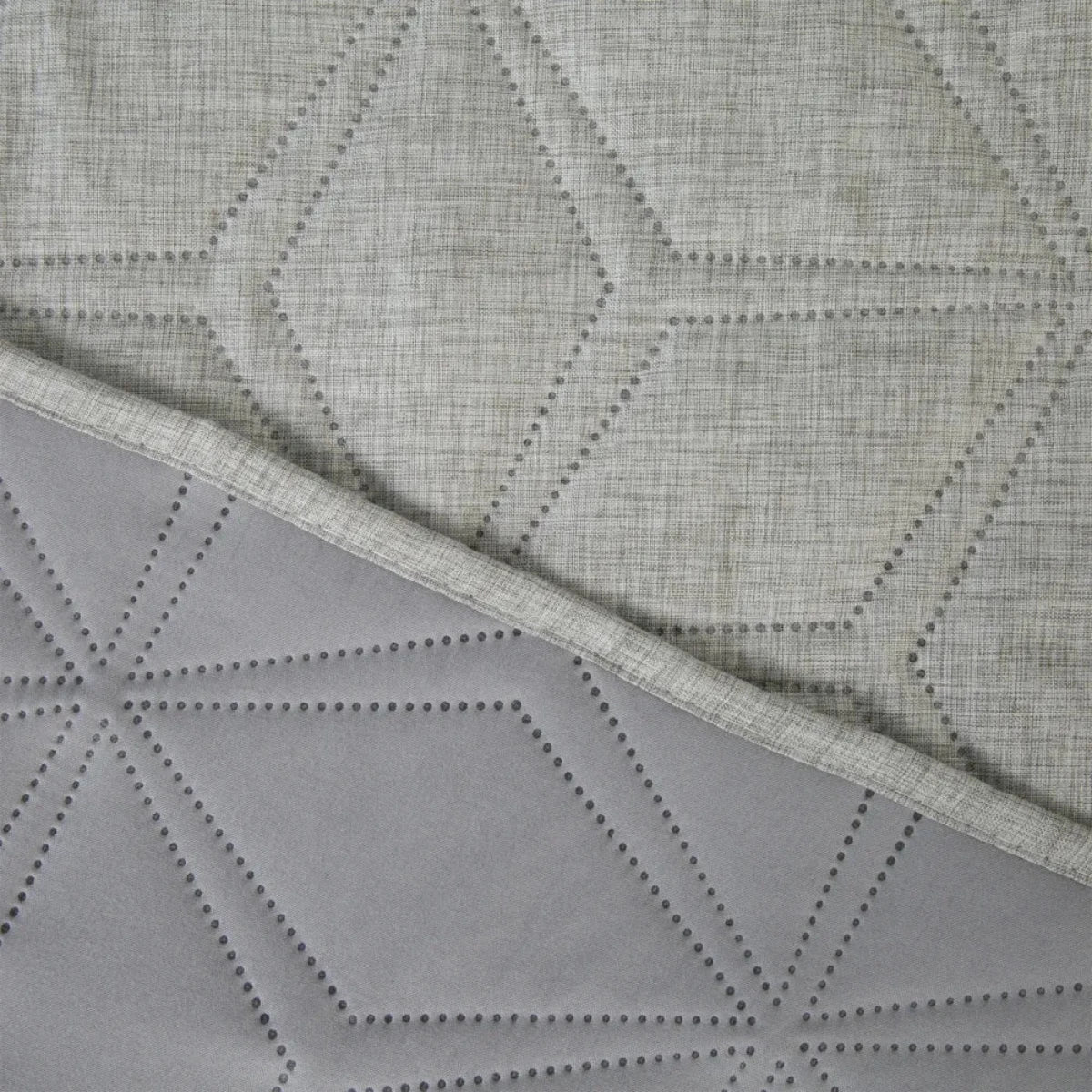 Malini Lombardi Grey Quilted Bedcover - Image 4