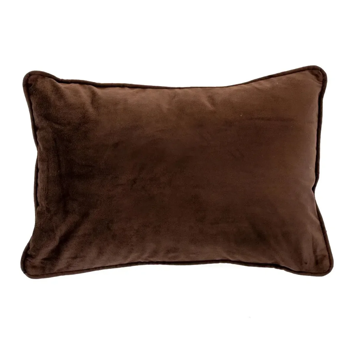 Malini Luxe Velvet Cushion In Chocolate - Image 2