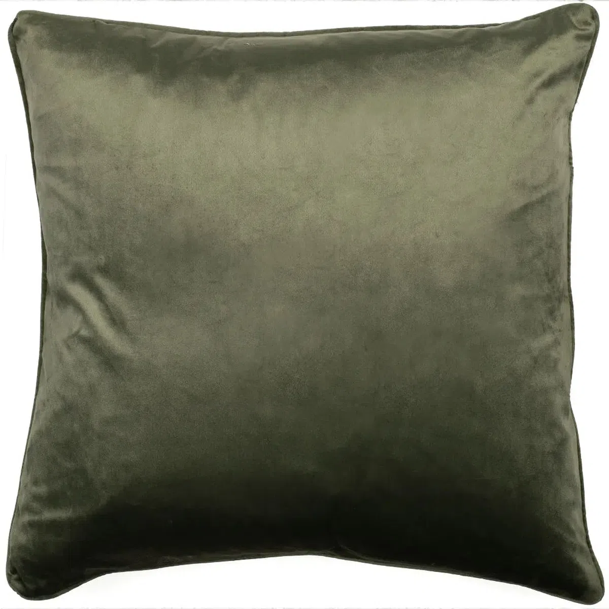 Malini Luxe Velvet Cushion In Olive