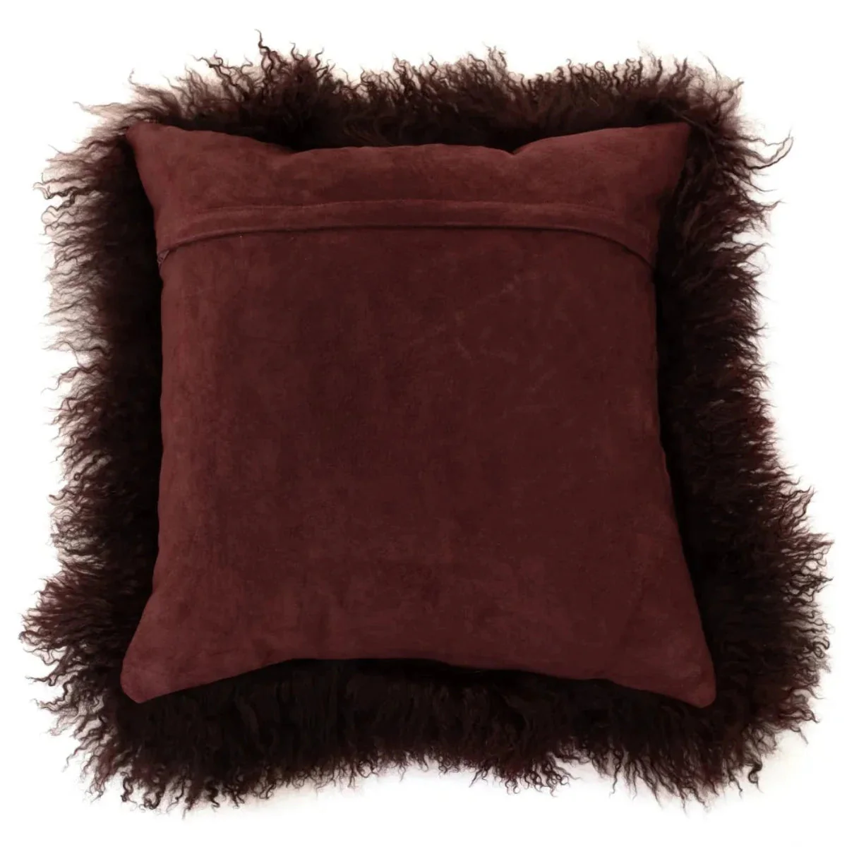 Malini Mongolian Aubergine Cushion - Image 2