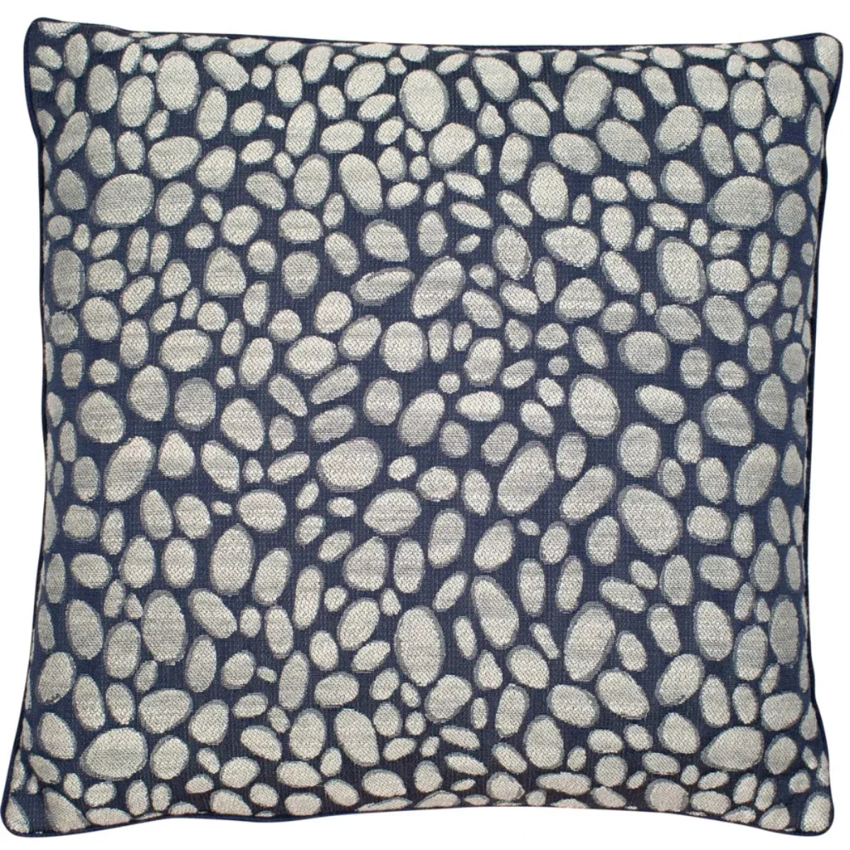 Malini Pebble Cushion In Navy - Image 2