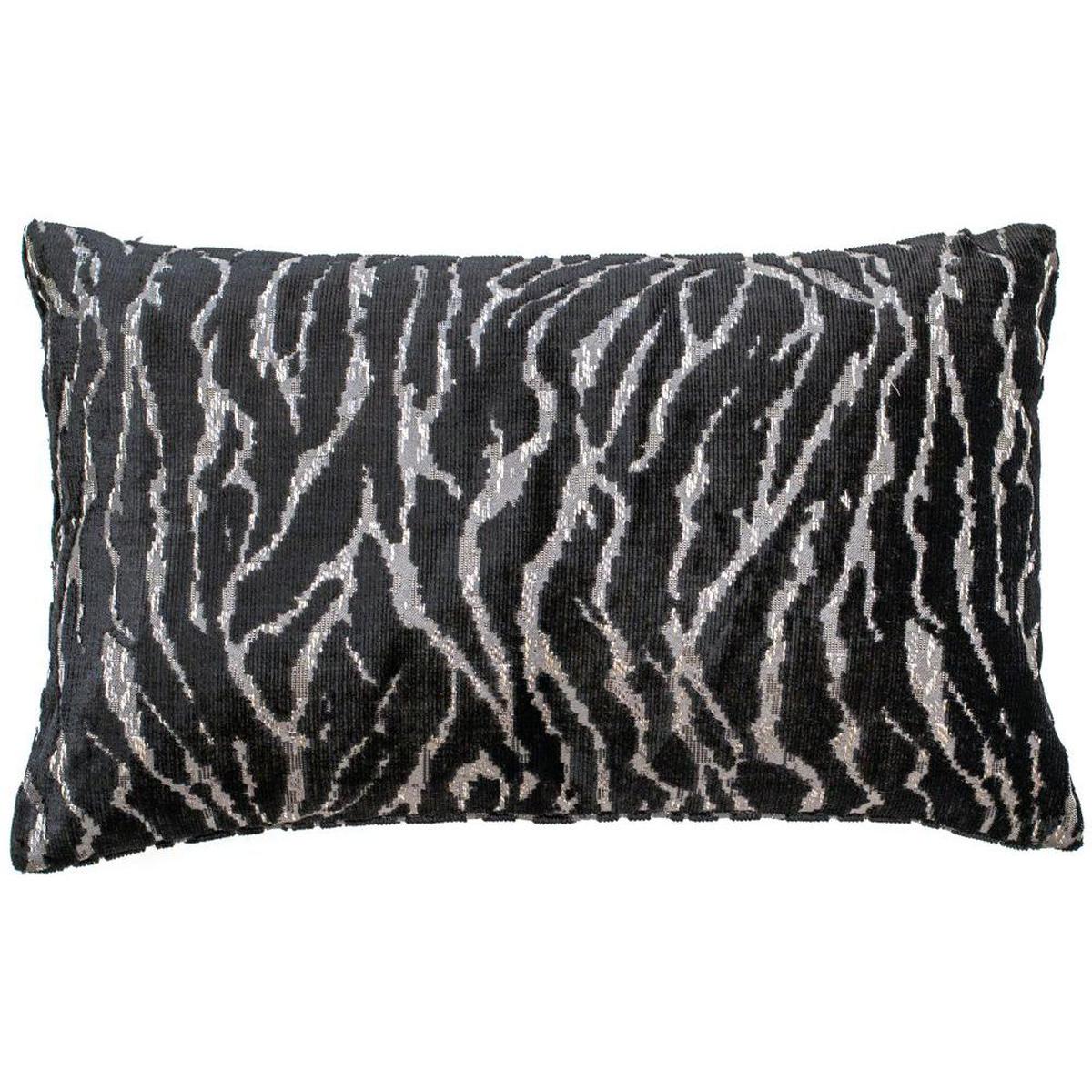 Malini Ritz Velvet Cushion In Black - Image 2