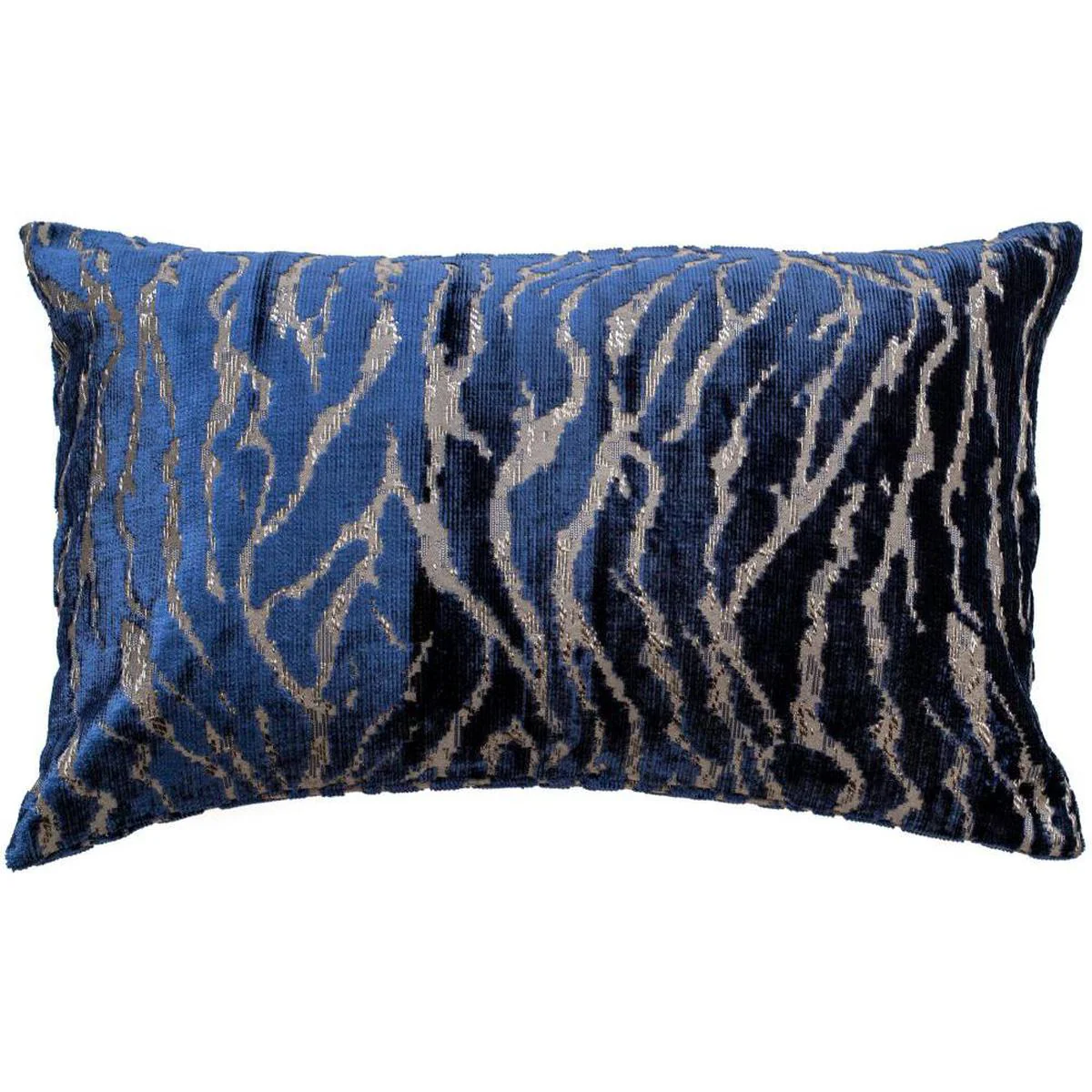 Malini Ritz Velvet Cushion In Blue