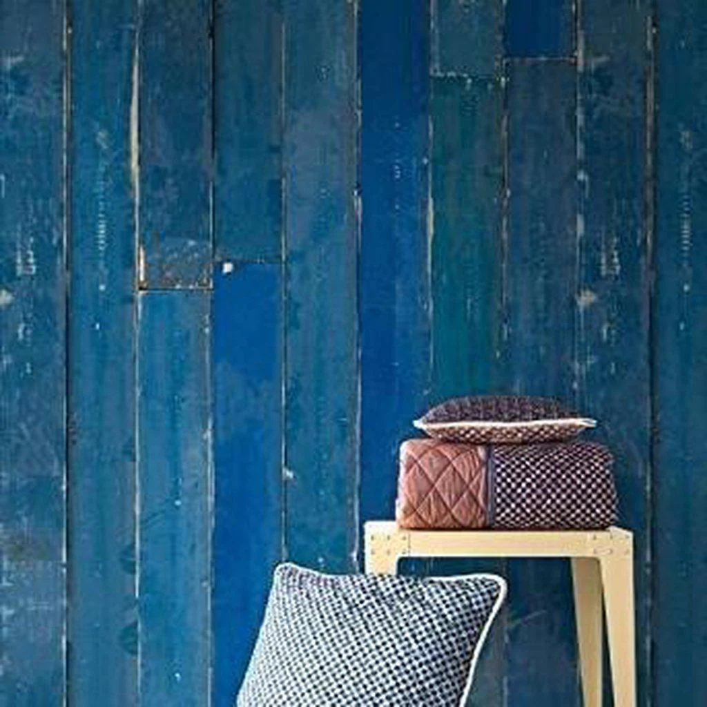 NLXL Materials Blue Scrapwood Wallpaper - Image 2