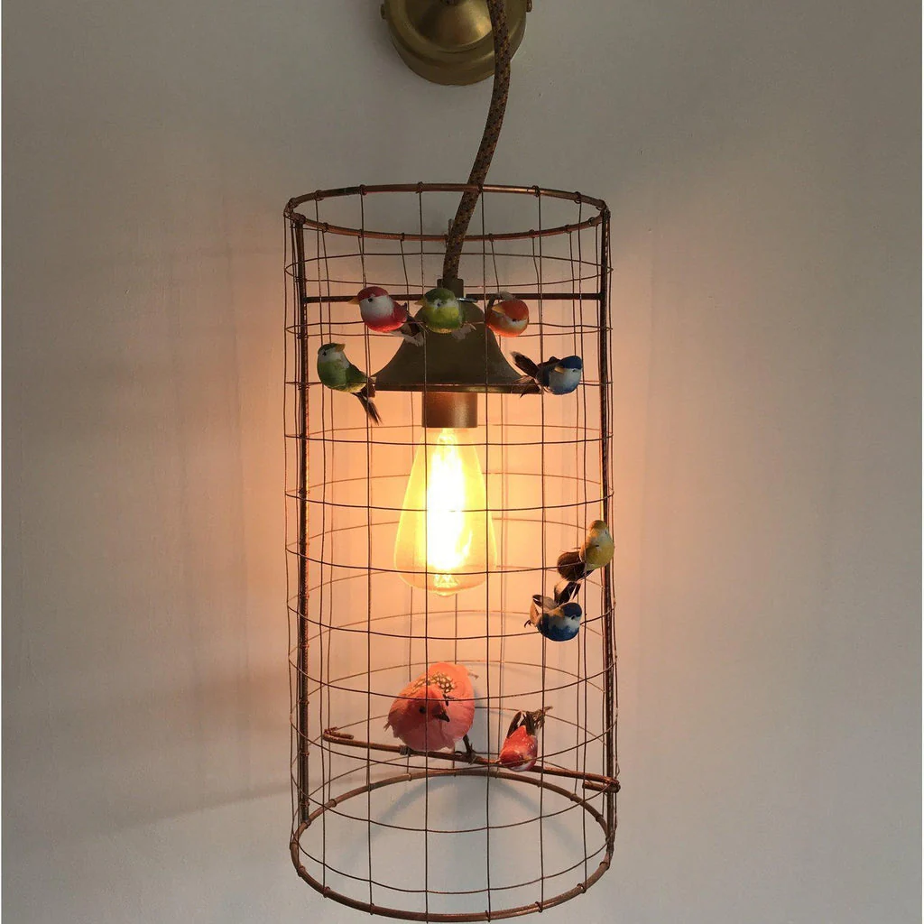 Mathieu Challieres La Voliere Birdcage Wall Lamp - Image 2