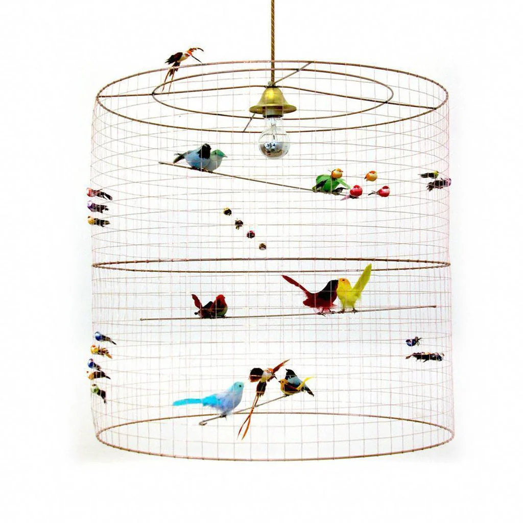 Mathieu Challieres La Voliere Large Two Tier Pendant Lamp - Image 4