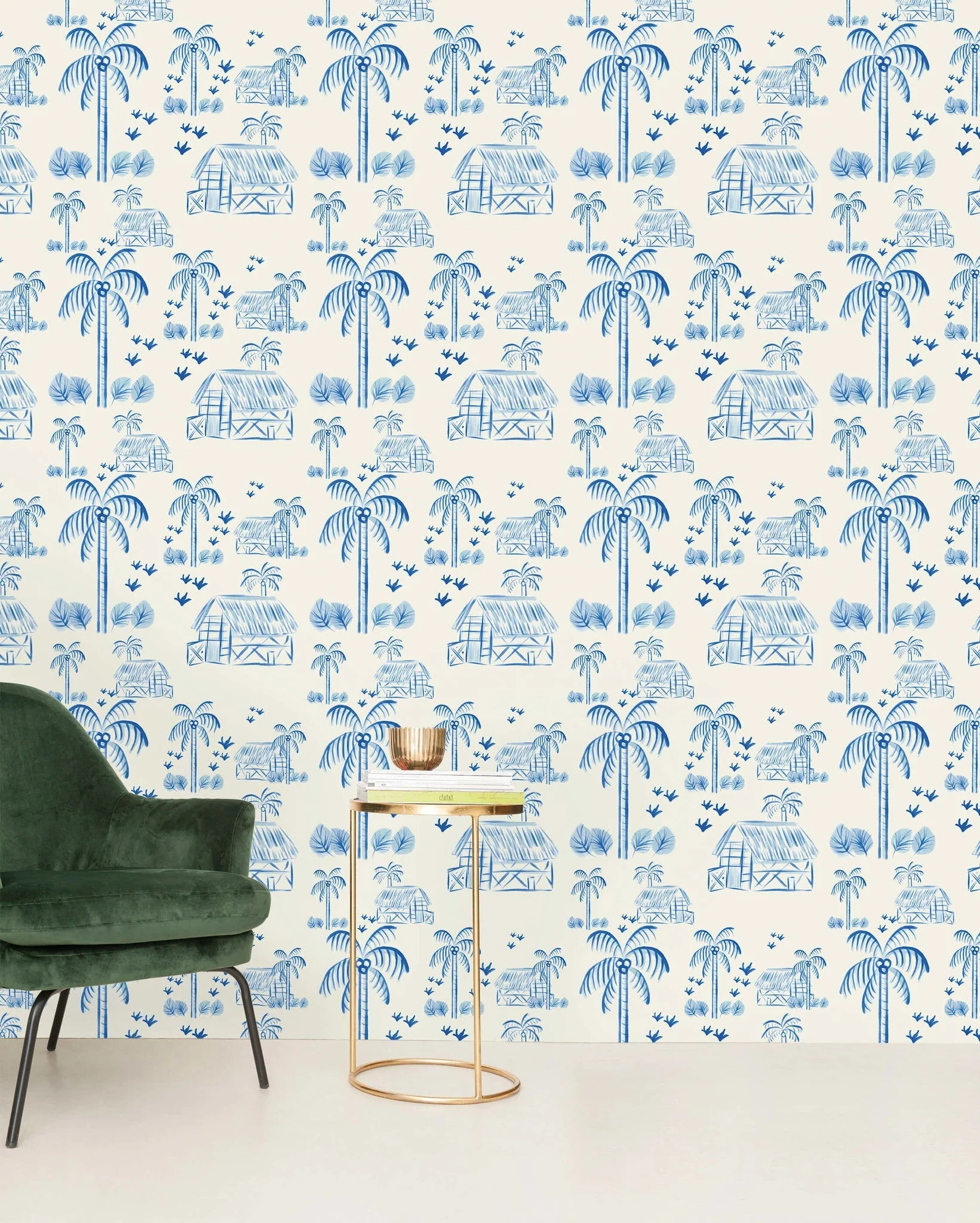 Creative Lab Amsterdam Maui Beach Blue Repetitive Wallpaper - Image 4
