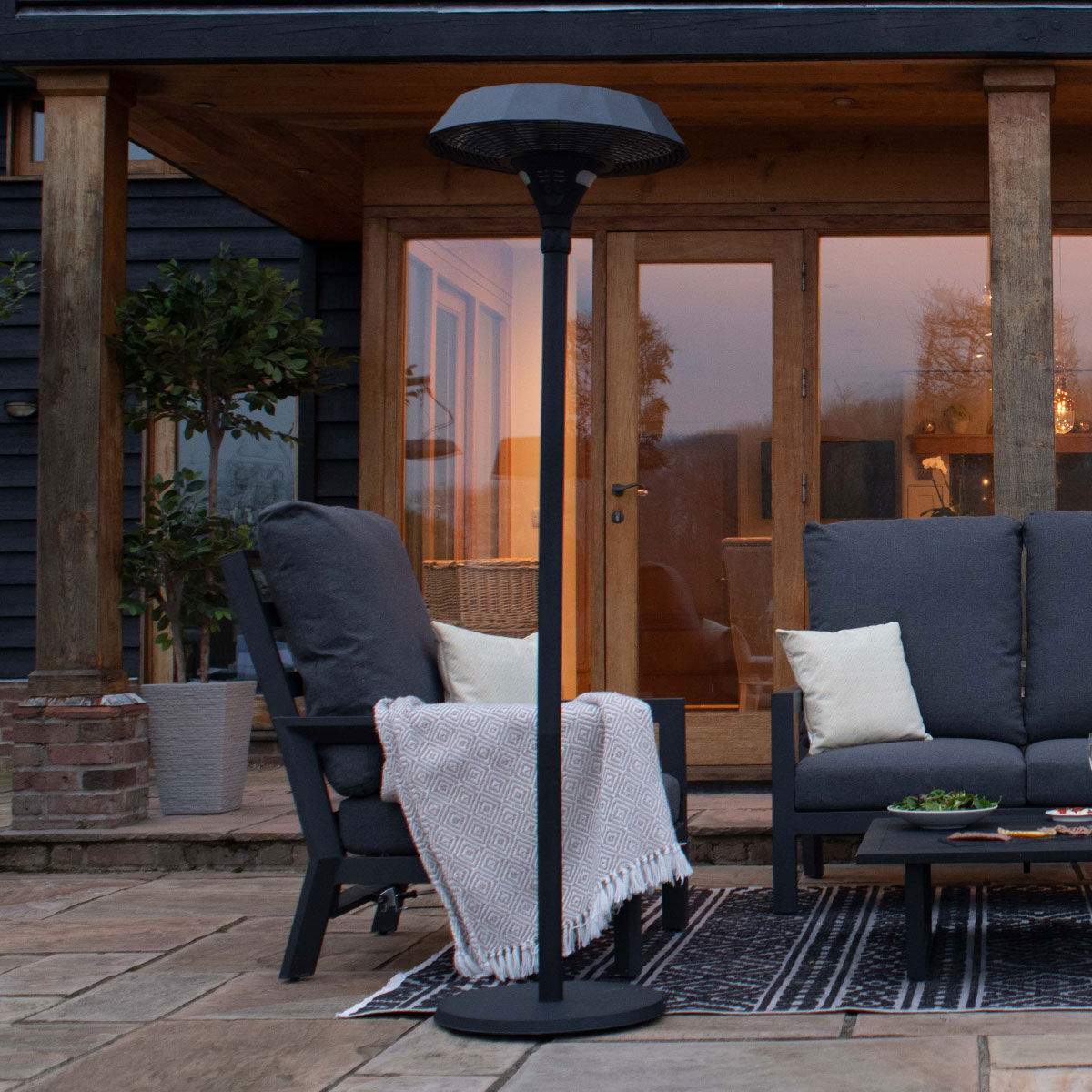 Maze - 2100W Helio Freestanding Electric Patio Heater - Image 8