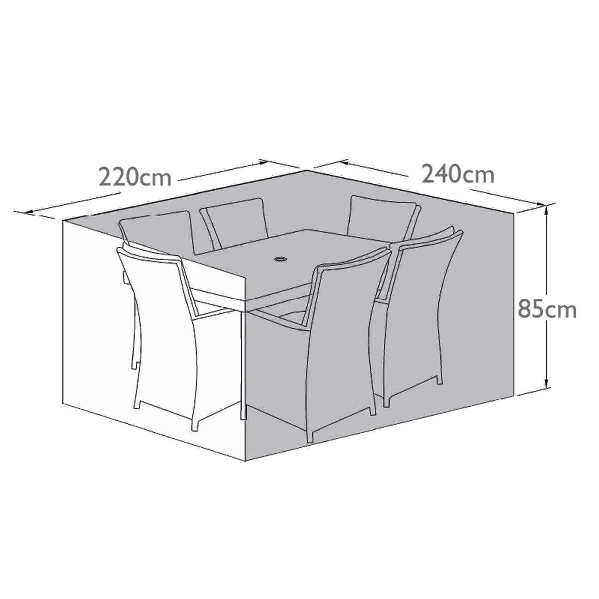 Maze - 6 Seat Rectangular/Oval Dining Sets Garden Furniture Cover