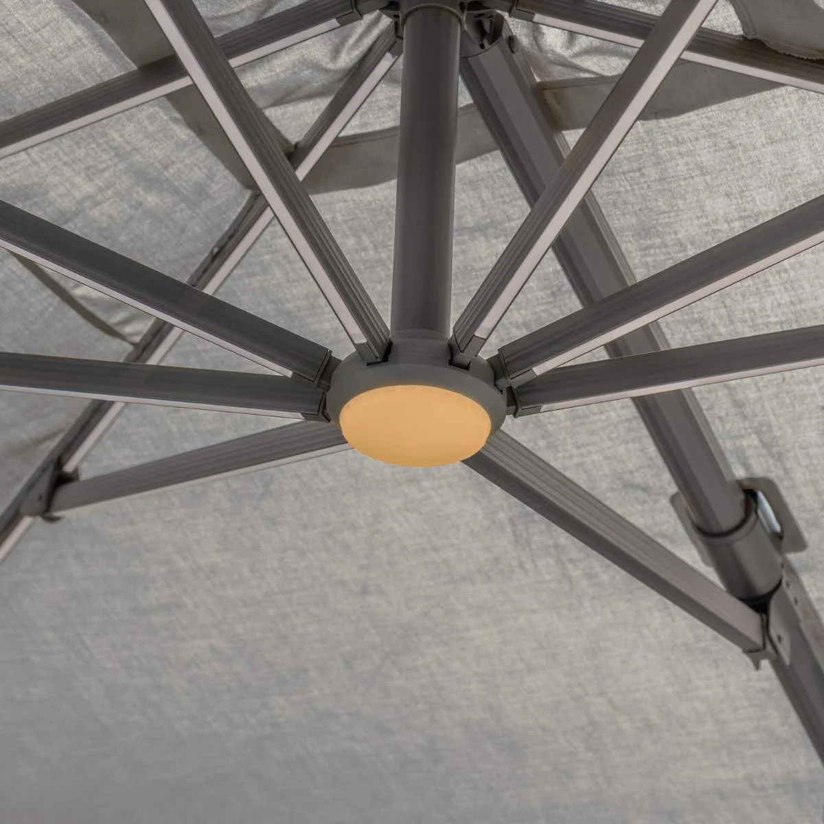 Maze - Aramis Solar LED 3m x 4m Rectangular Rotating Cantilever Parasol - Image 10