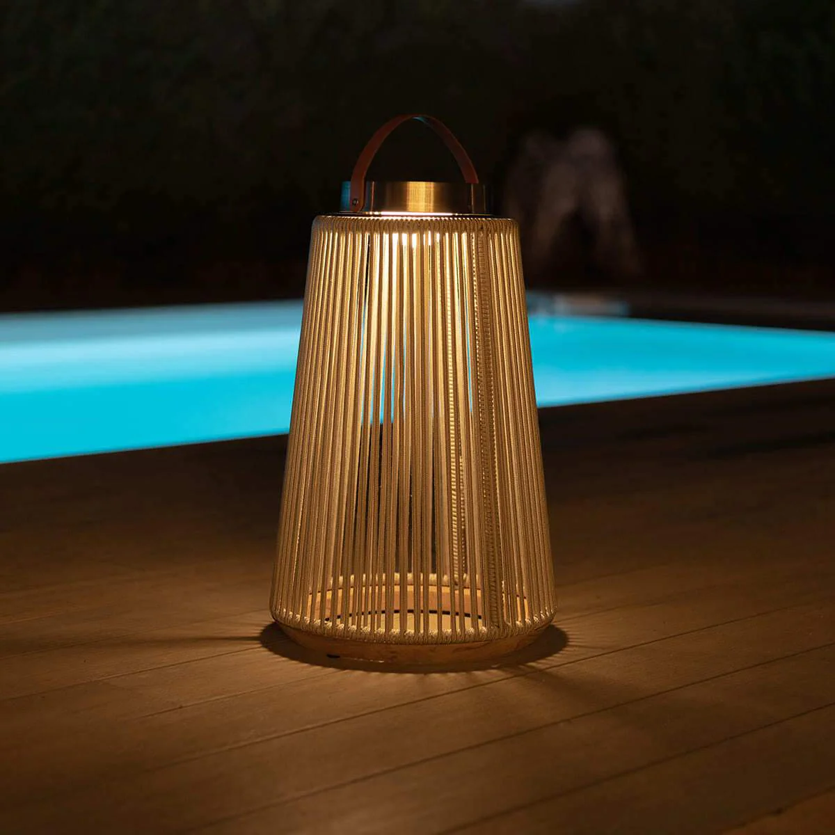 Maze - Athena Large Solar Light - Light Grey - Image 5
