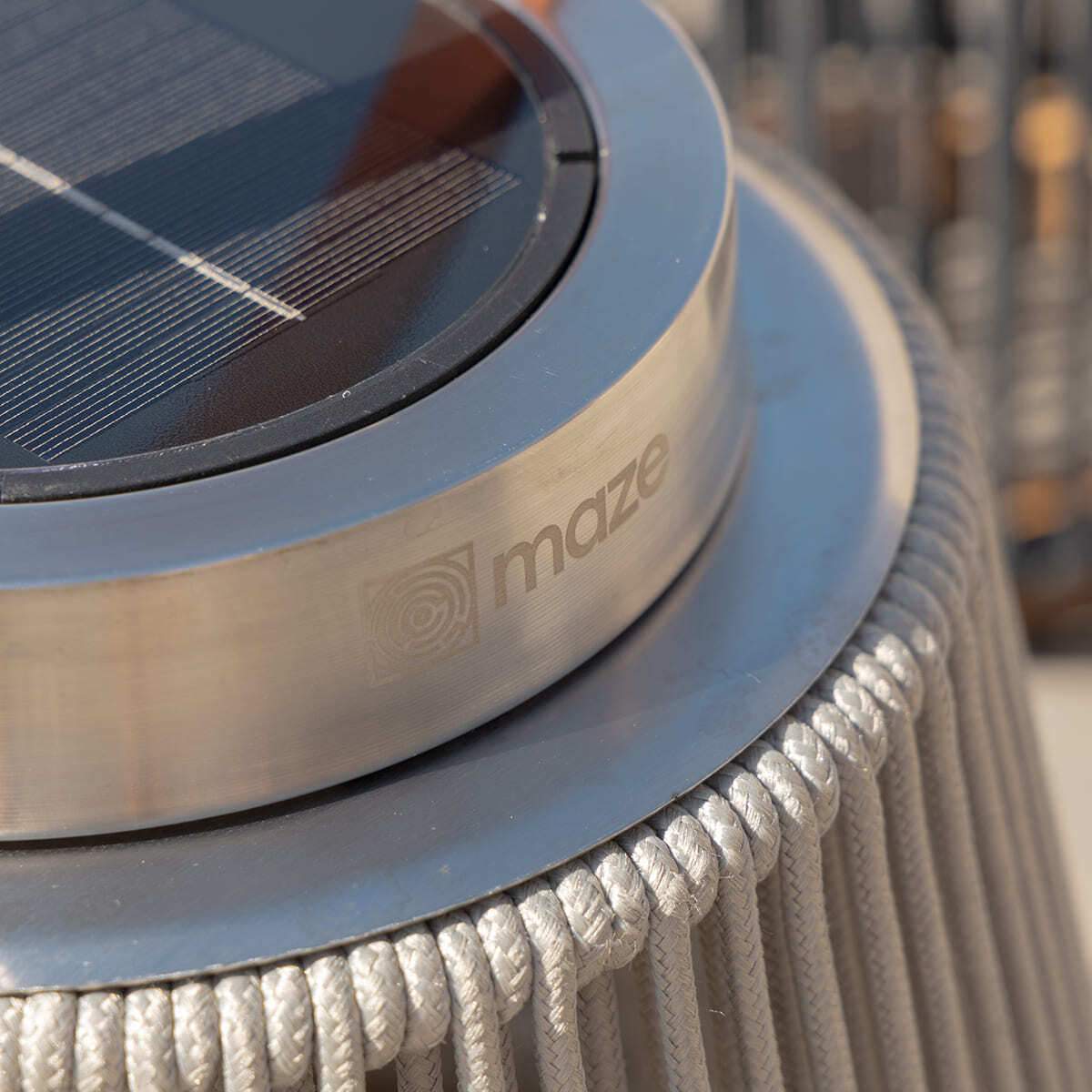 Maze - Athena Small Solar Light - Light Grey - Image 7