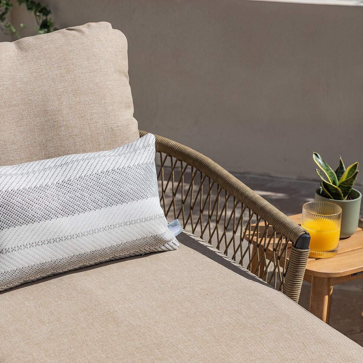 Maze - Bali Rope Weave Double Sunlounger Set - Image 10