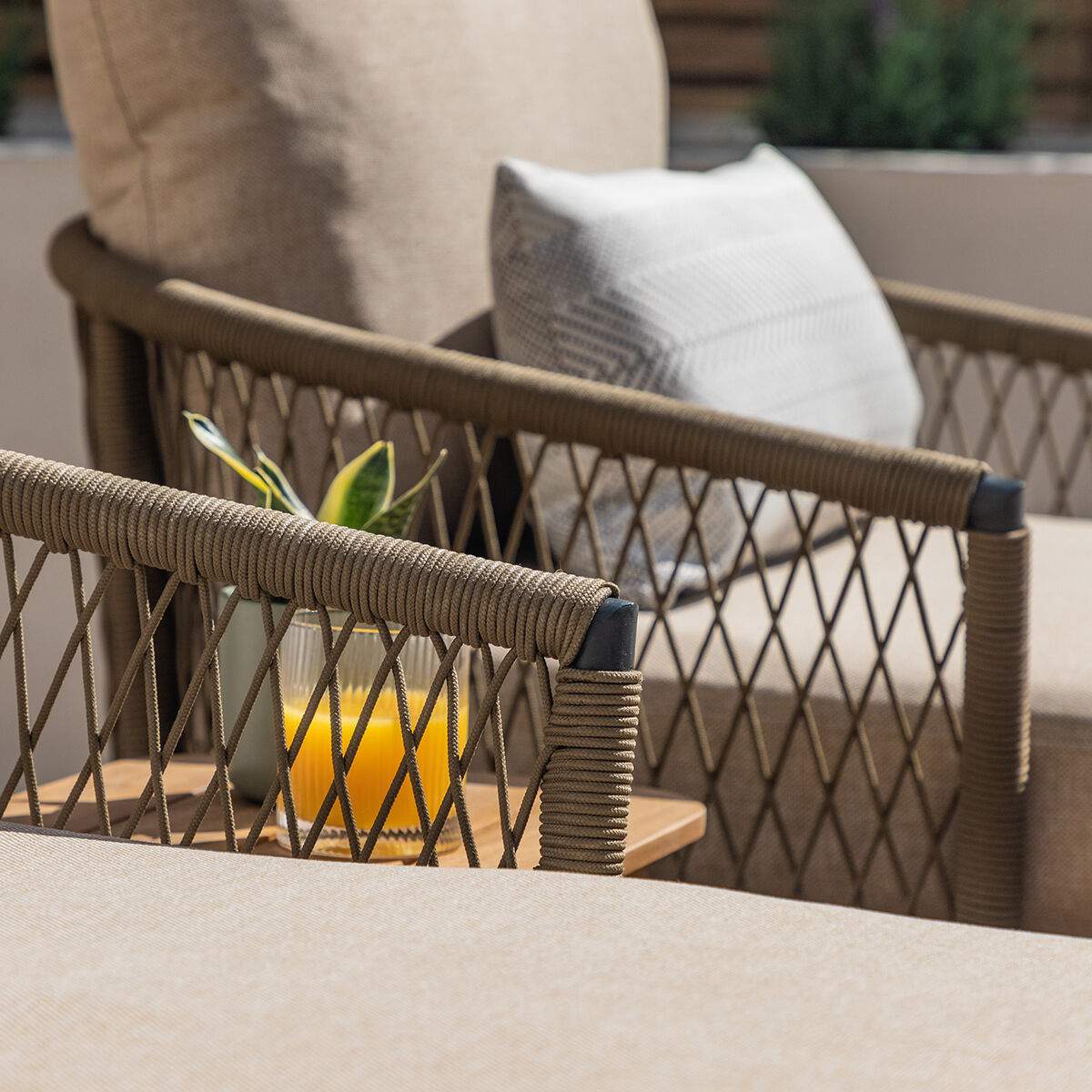 Maze - Bali Rope Weave Double Sunlounger Set - Image 14