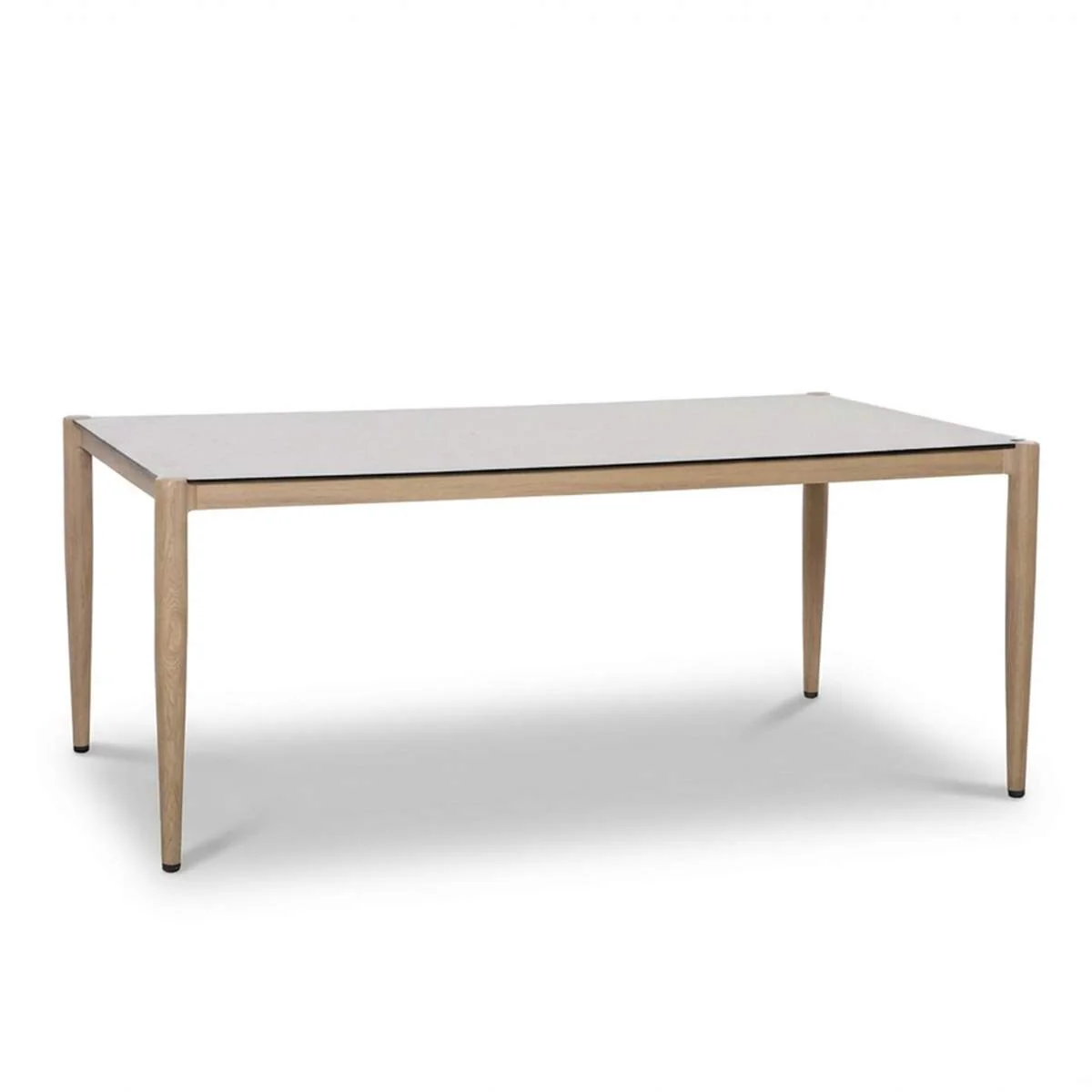 Maze Burford 6 Seat Aluminium Rectangular Dining Set - Almond - Image 4