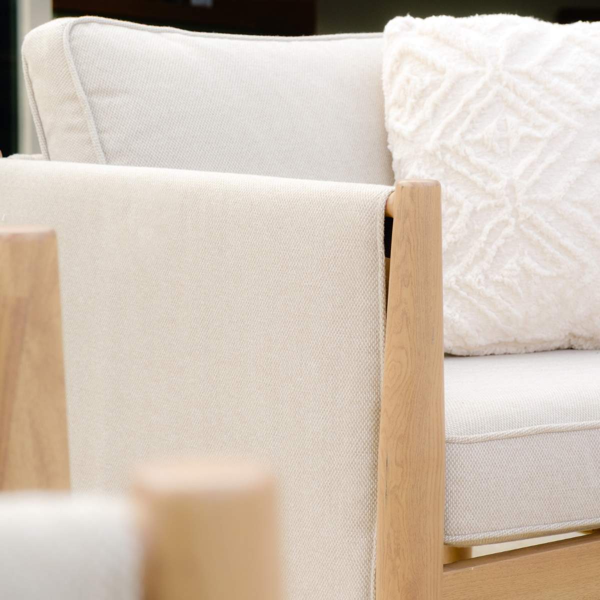 Maze Burford Aluminium Lounge Chair - Almond - Image 3