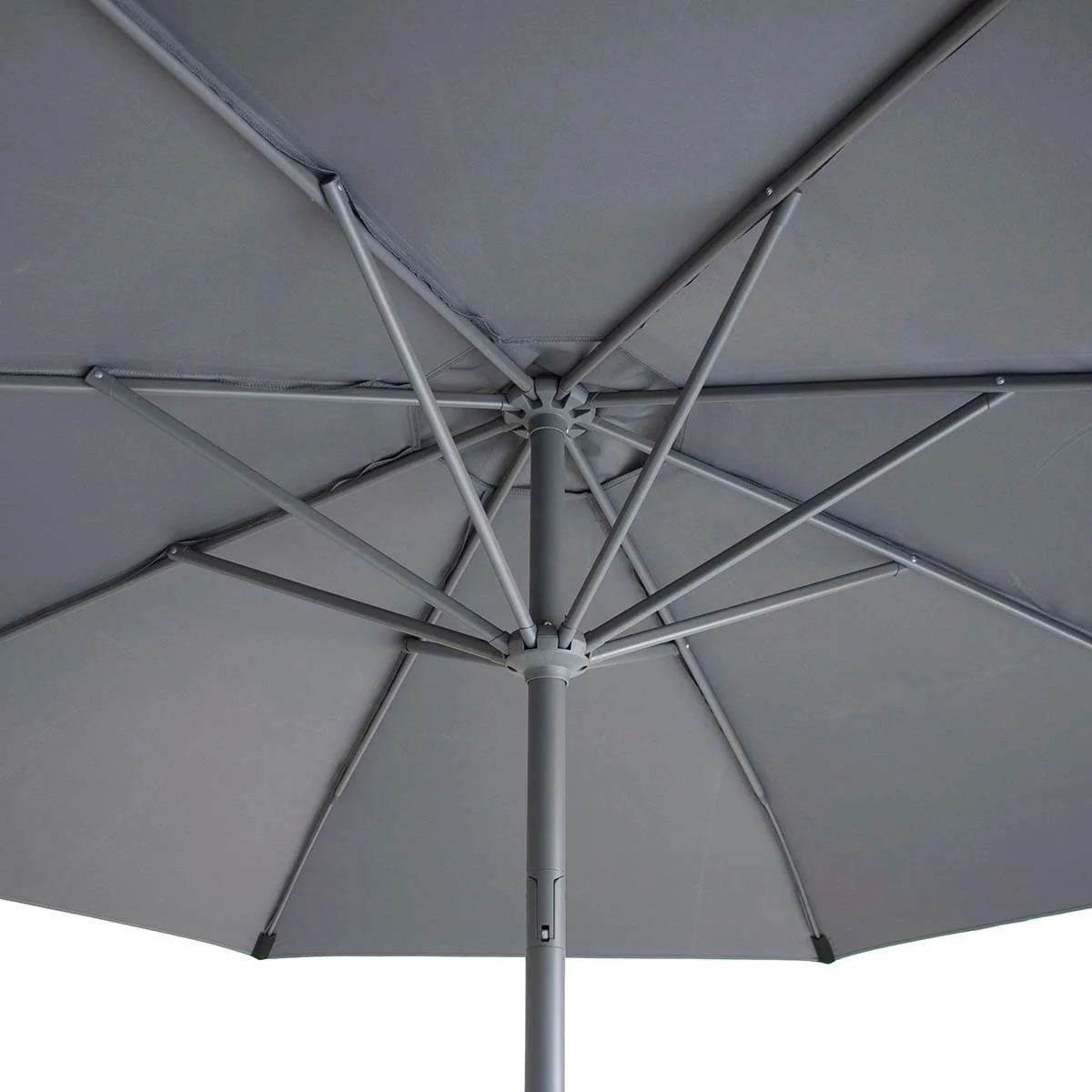 Maze Charcoal Grey Capri 3M Round Parasol - Image 4
