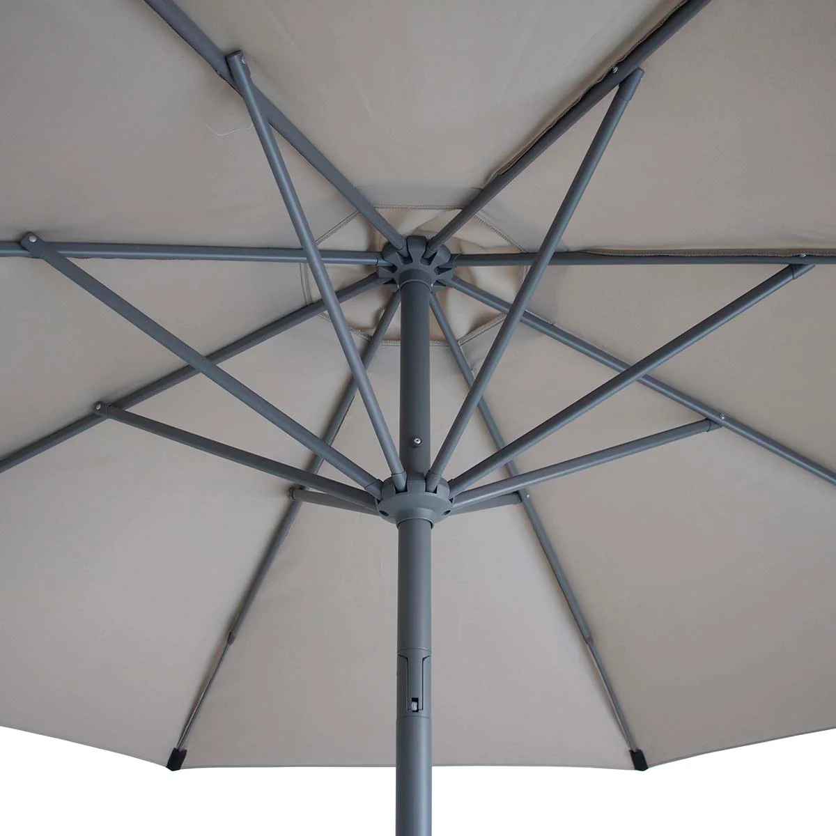 Maze Clay Beige Capri 2.7M Round Parasol - Image 5