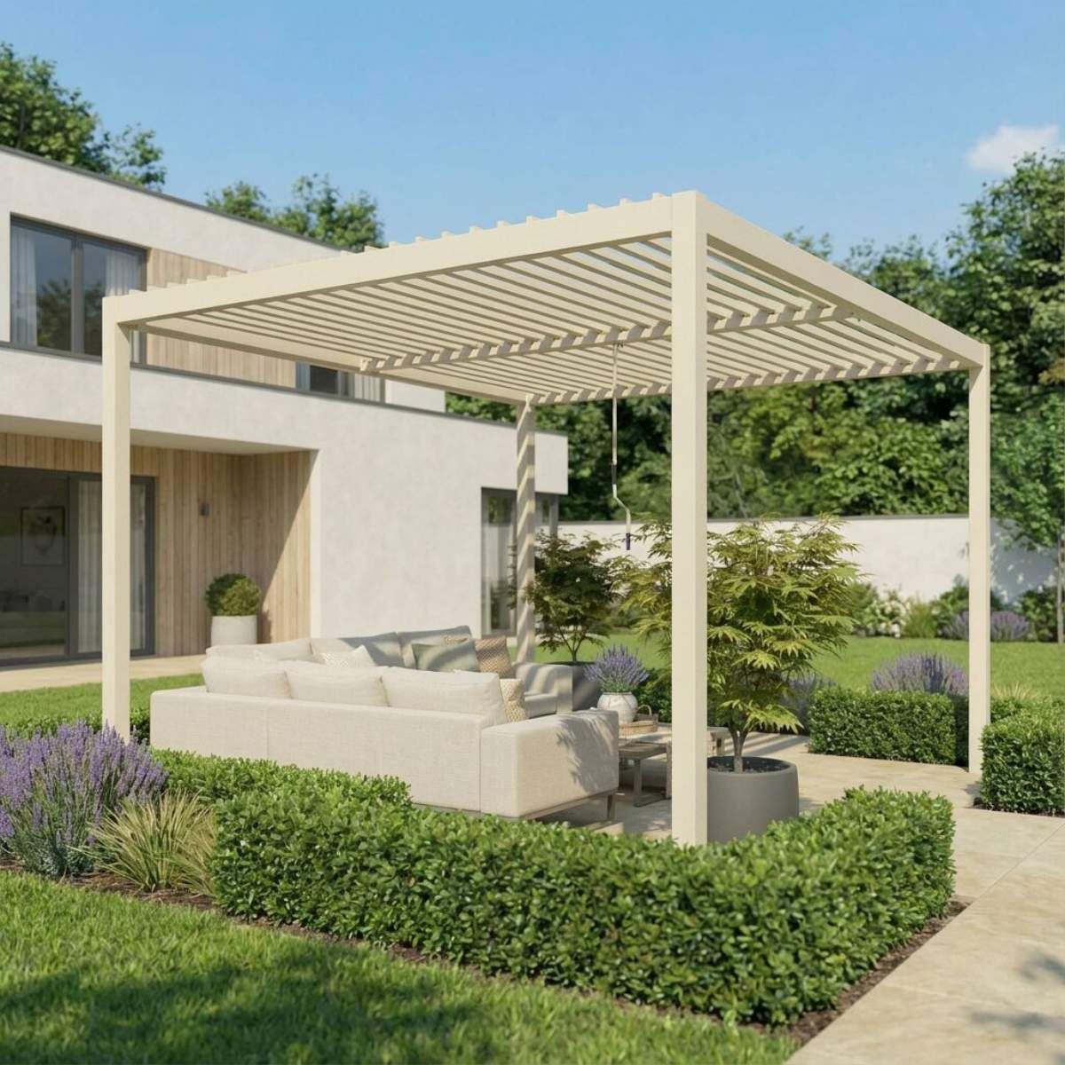 Maze - Como 3m x 4m Aluminium Garden Pergola With LED Lights - Image 20
