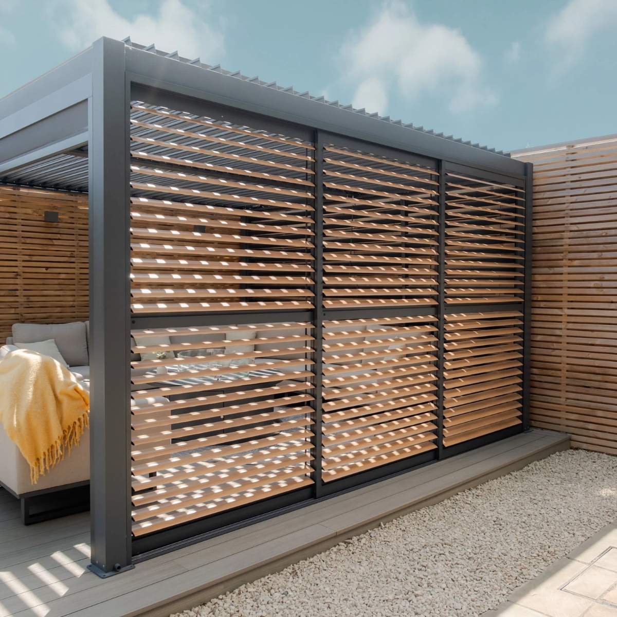 Maze - Como Pergola Sliding Louvre Panel Door - Image 11