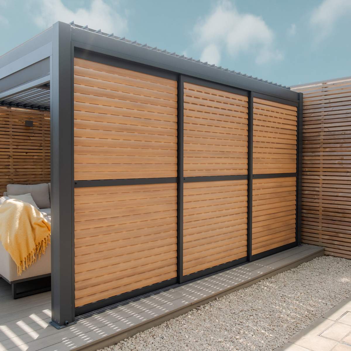 Maze - Como Pergola Sliding Louvre Panel Door - Image 12