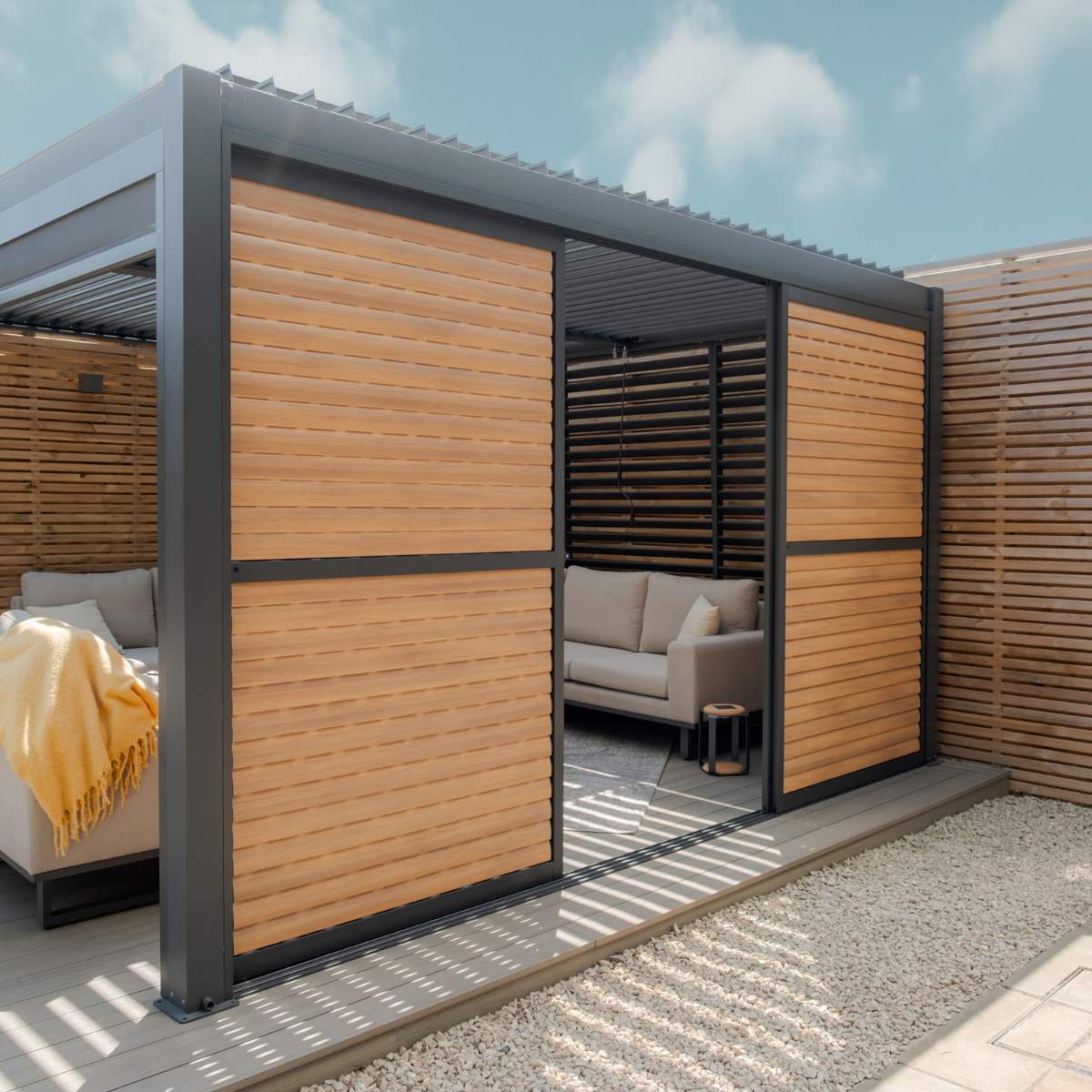 Maze - Como Pergola Sliding Louvre Panel Door - Image 13