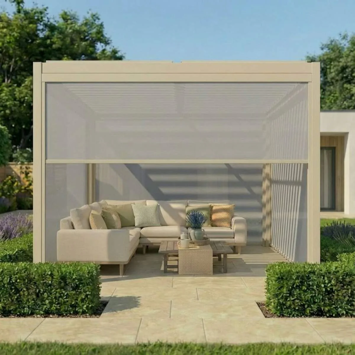 Maze - Como Pergola Zip Drop Side Blind - Image 7
