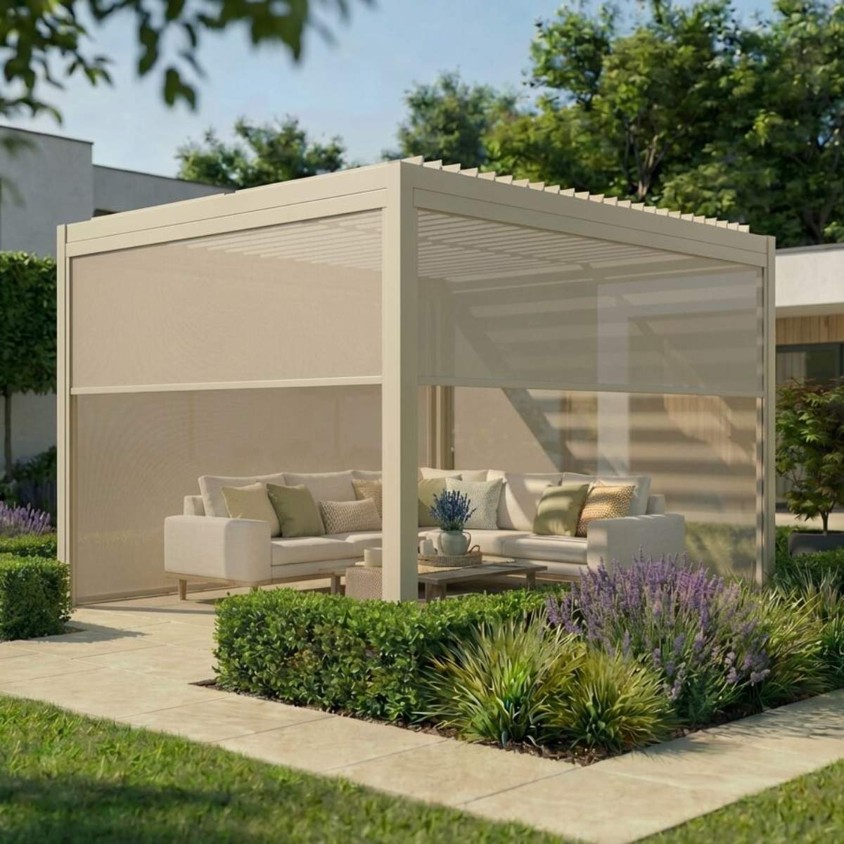 Maze - Como Pergola Zip Drop Side Blind - Image 8