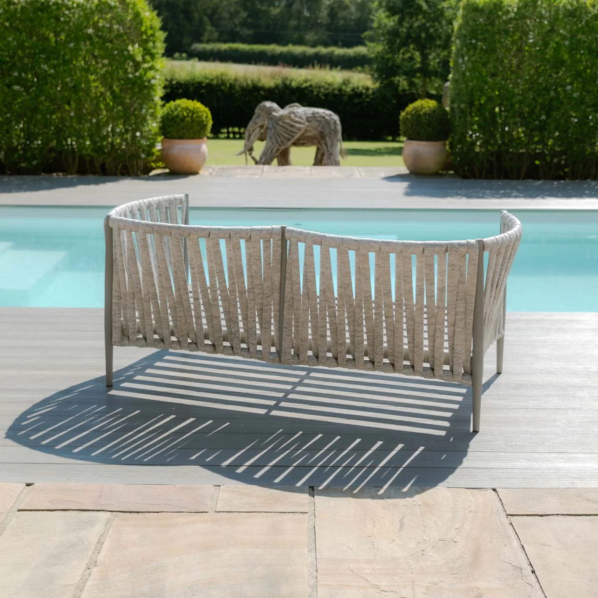 Maze Milan Rope Weave 2 Seat Sofa Set - Image 22