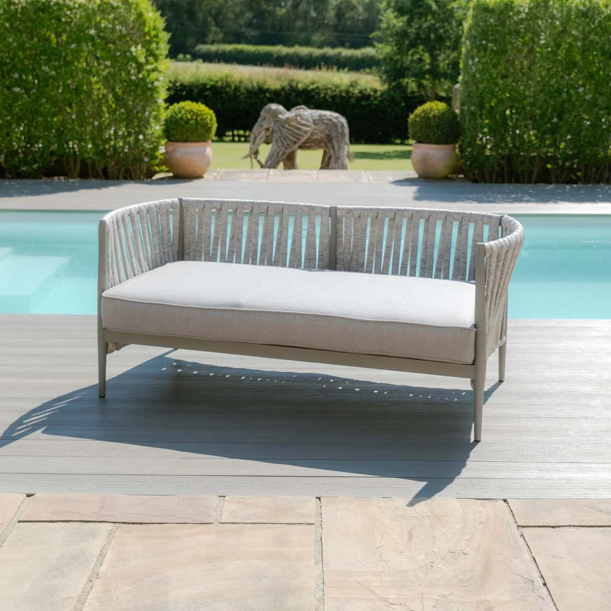 Maze Milan Rope Weave 2 Seat Sofa Set - Image 5