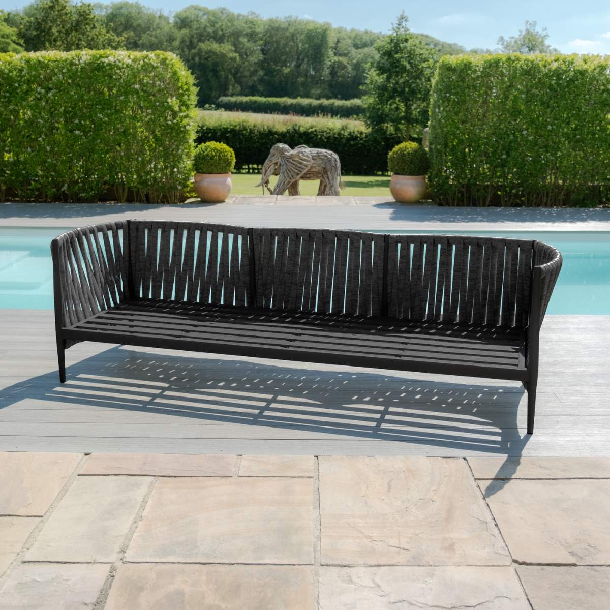 Maze Milan Rope Weave 3 Seat Sofa Set - Image 32