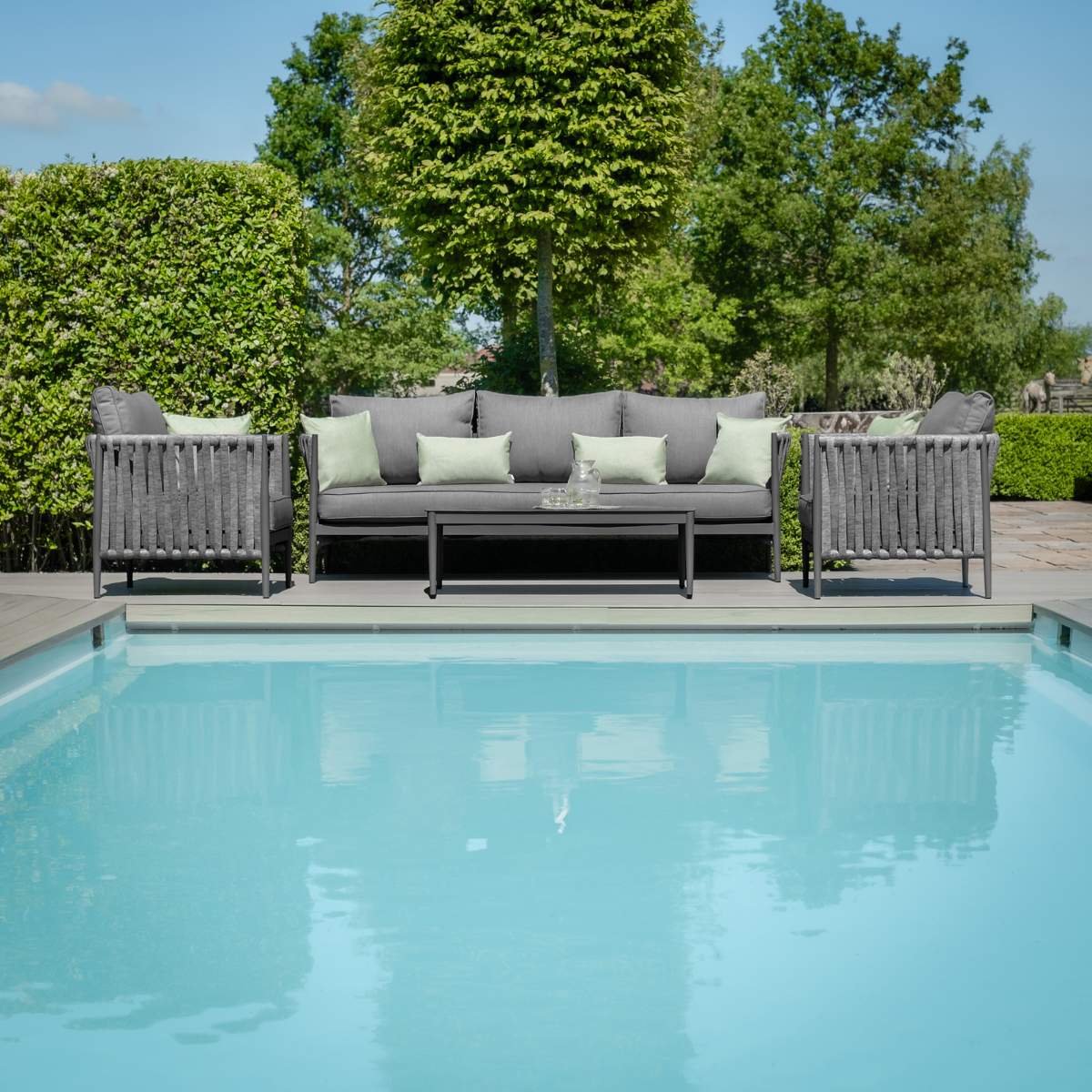 Maze Milan Rope Weave 3 Seat Sofa Set - Image 39