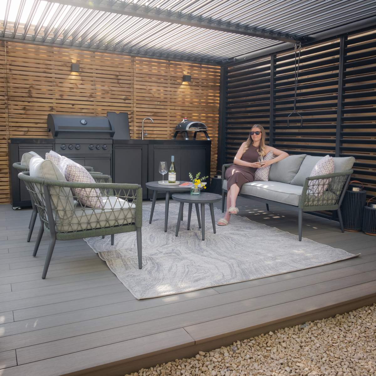 Maze Monaco Rope Weave 2 Seat Sofa Set - Image 15