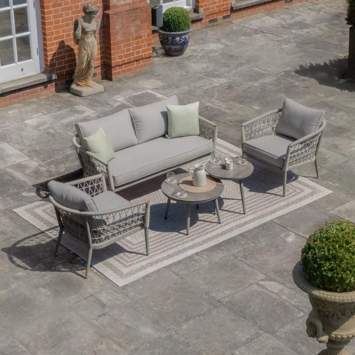 Maze Monaco Rope Weave 2 Seat Sofa Set - Image 3