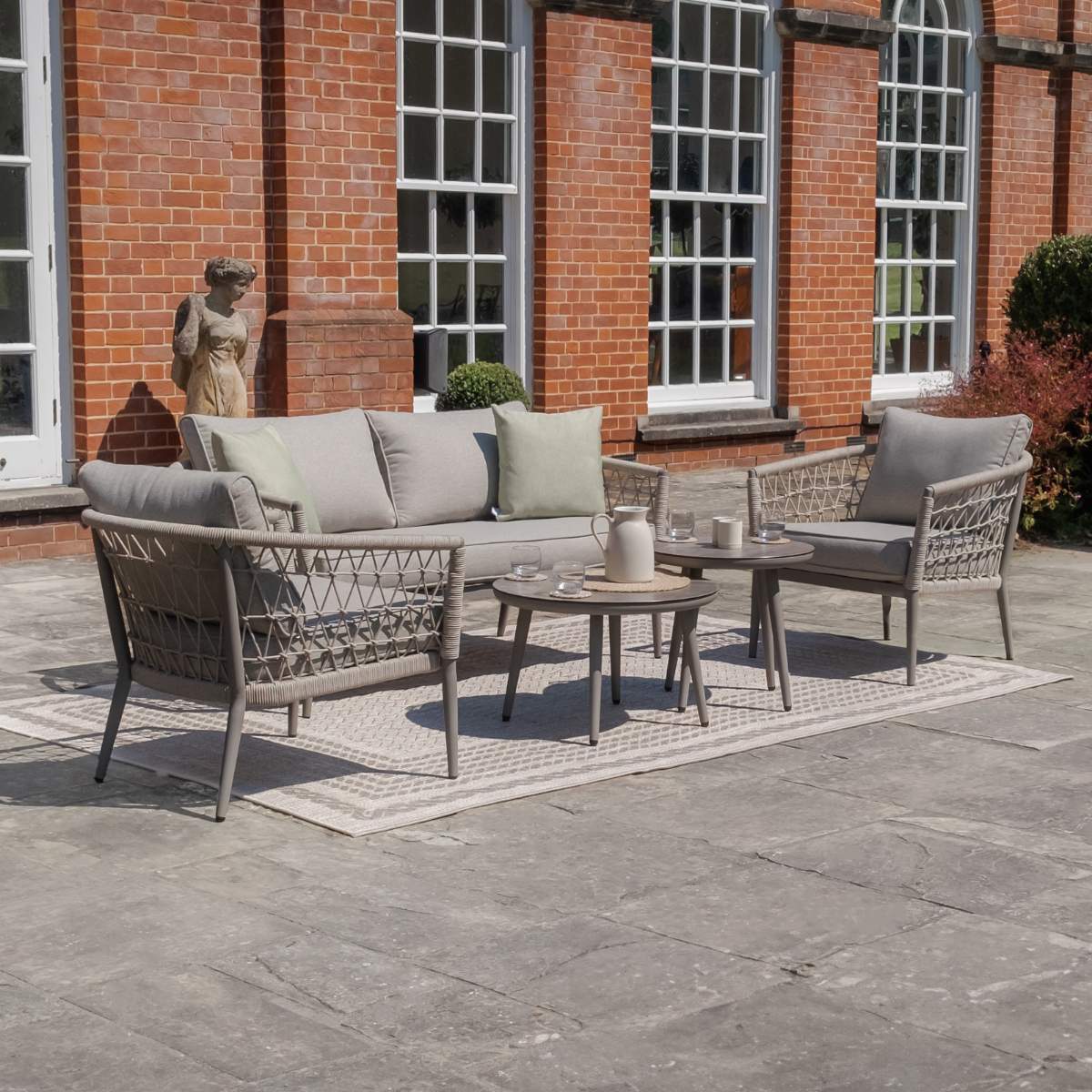 Maze Monaco Rope Weave 2 Seat Sofa Set - Image 5
