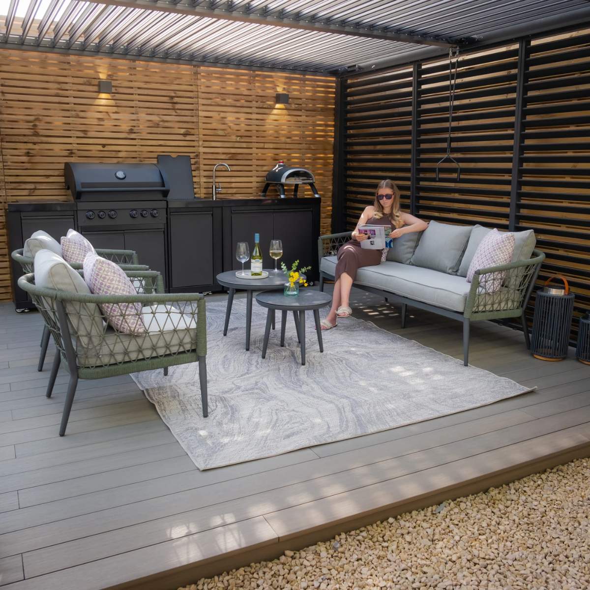 Maze Monaco Rope Weave 3 Seat Sofa Set - Image 14