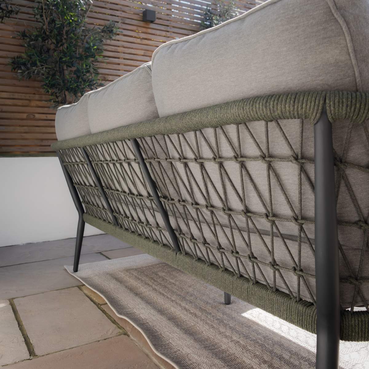 Maze Monaco Rope Weave 3 Seat Sofa Set - Image 21