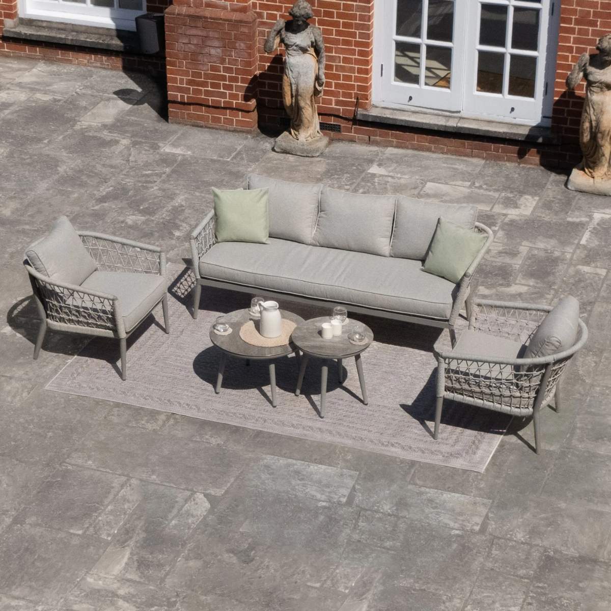 Maze Monaco Rope Weave 3 Seat Sofa Set - Image 3