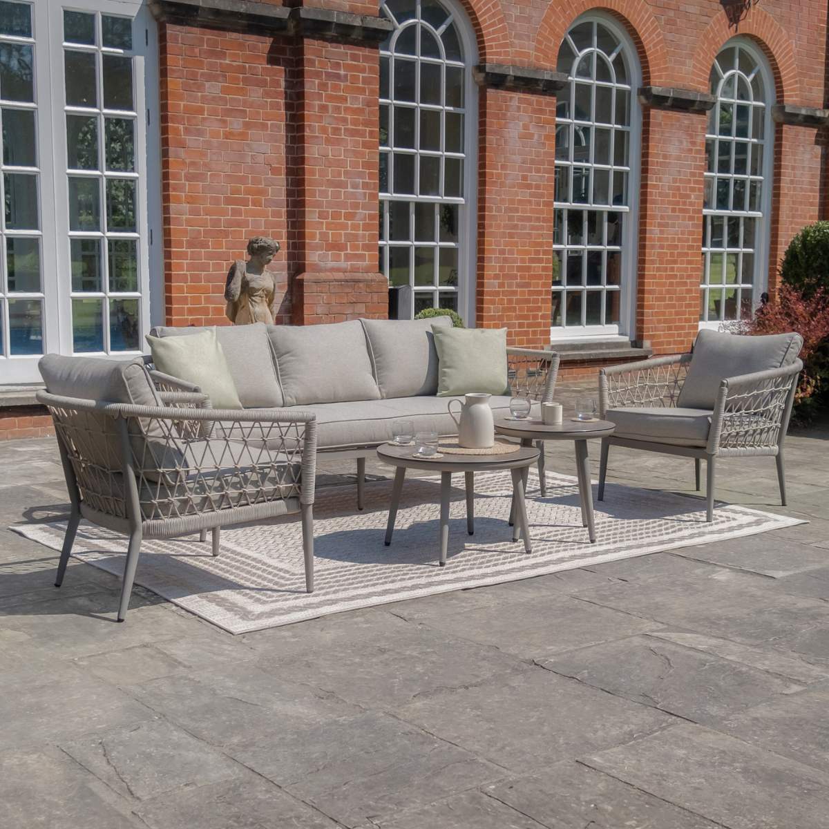 Maze Monaco Rope Weave 3 Seat Sofa Set - Image 5