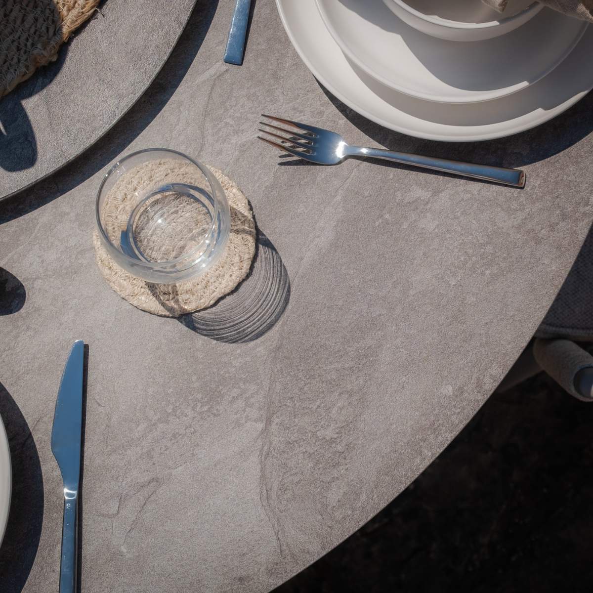 Maze Monaco Rope Weave 6 Seat Oval Dining Set - Image 8
