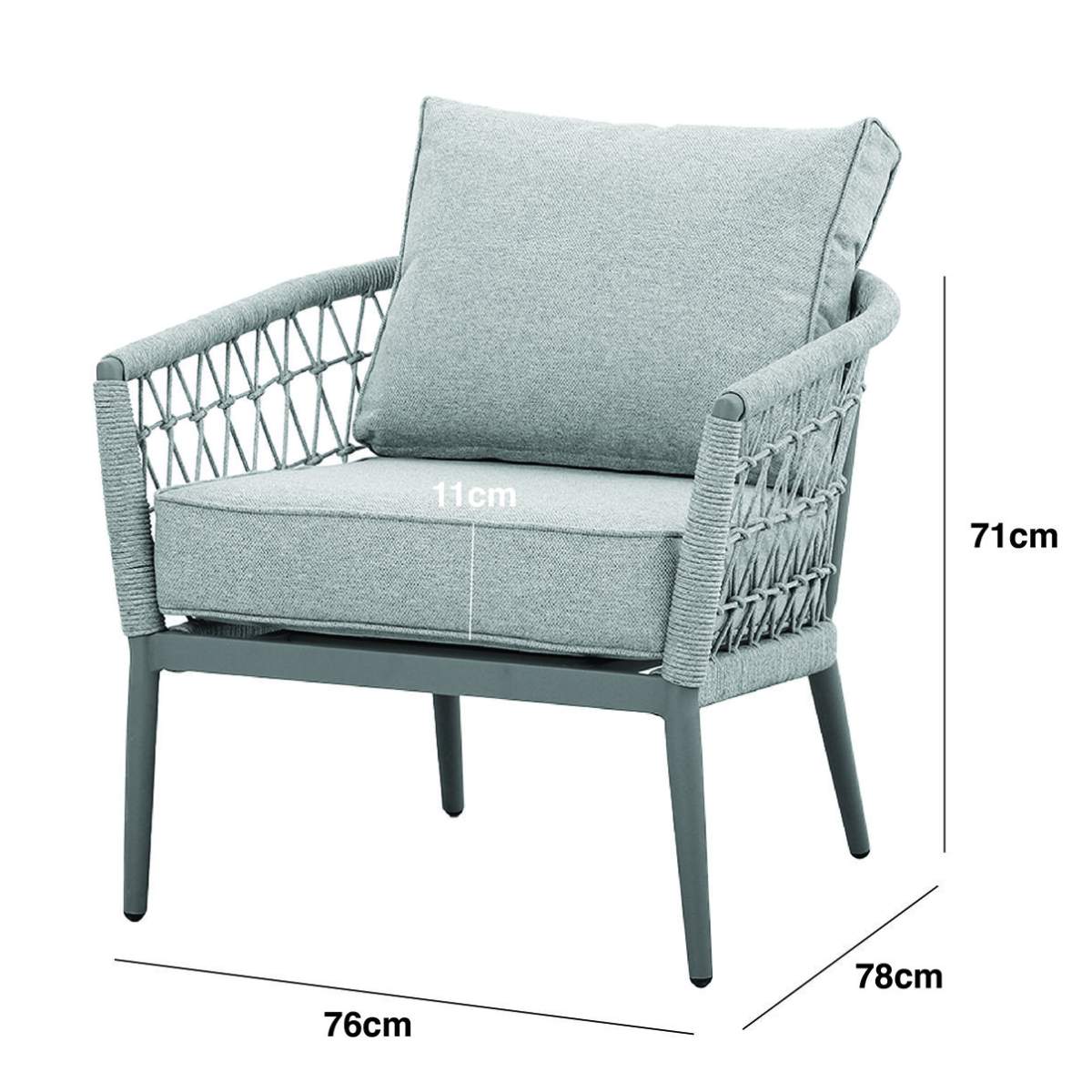 Maze Monaco Rope Weave Lounge Chair - Image 10