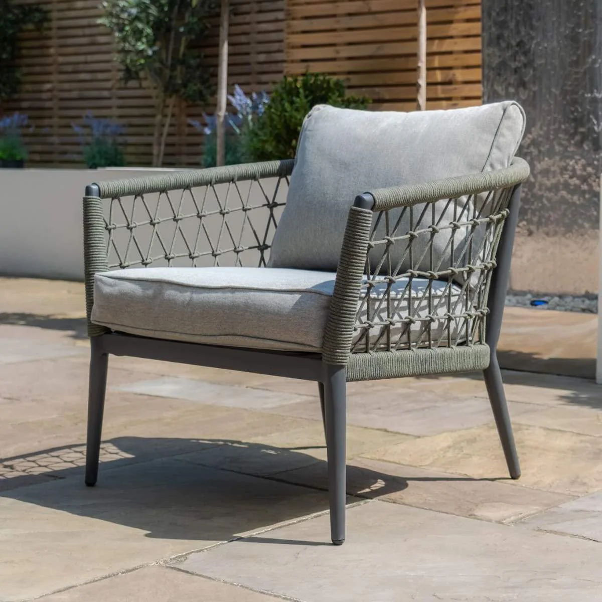 Maze Monaco Rope Weave Lounge Chair - Image 4