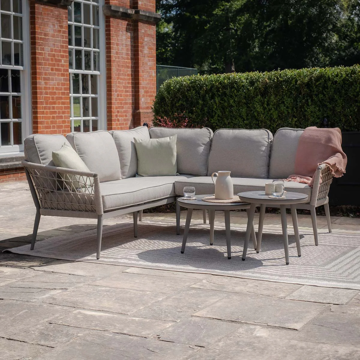 Maze Cool Linen Monaco Small Corner sofa set - Image 12