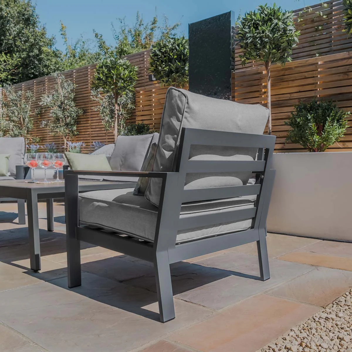 Maze Dove Grey Vancouver 3 Seat Sofa Set - Image 6