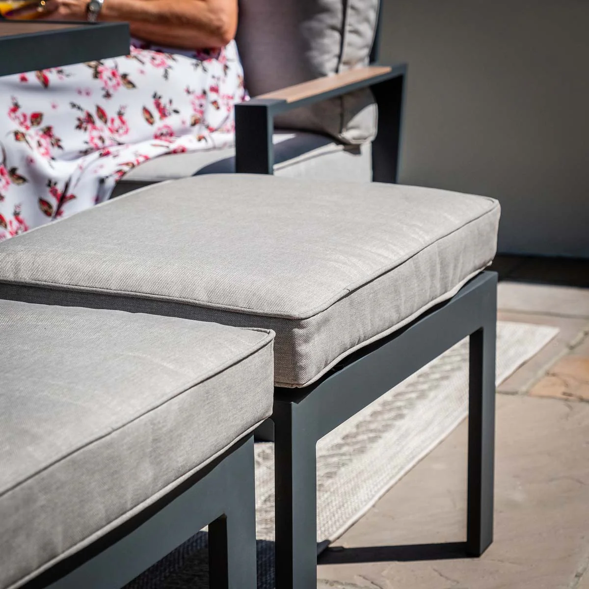 Maze Dove Grey Vancouver Large Corner Dining Set With Rectangular Rising Table - Image 11