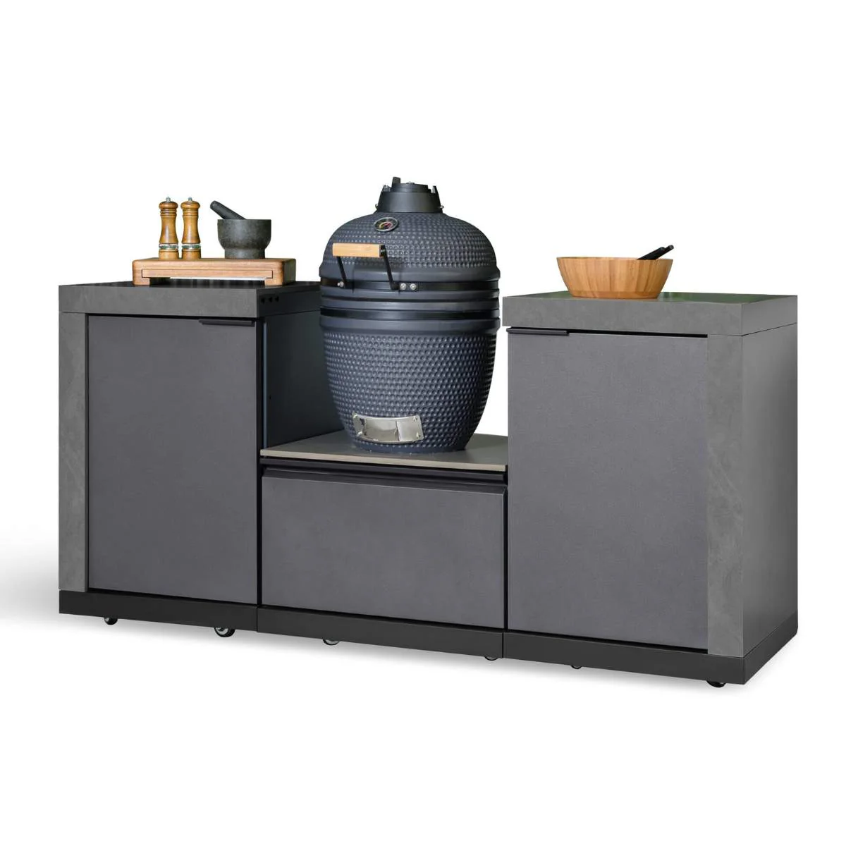 Maze - Ember Small Linear Outdoor Kitchen Kamado Set